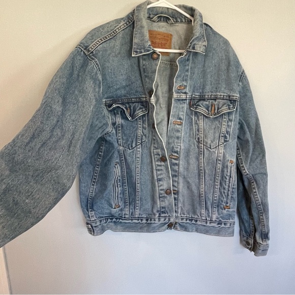 Levi’s Denim Trucker Jacket 80s/90s vintage size medium Men’s - Picture 2 of 13